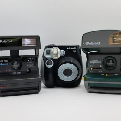 Lot of 3 Polaroid Instant Cameras