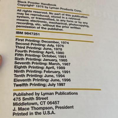 Black Powder Gun Books