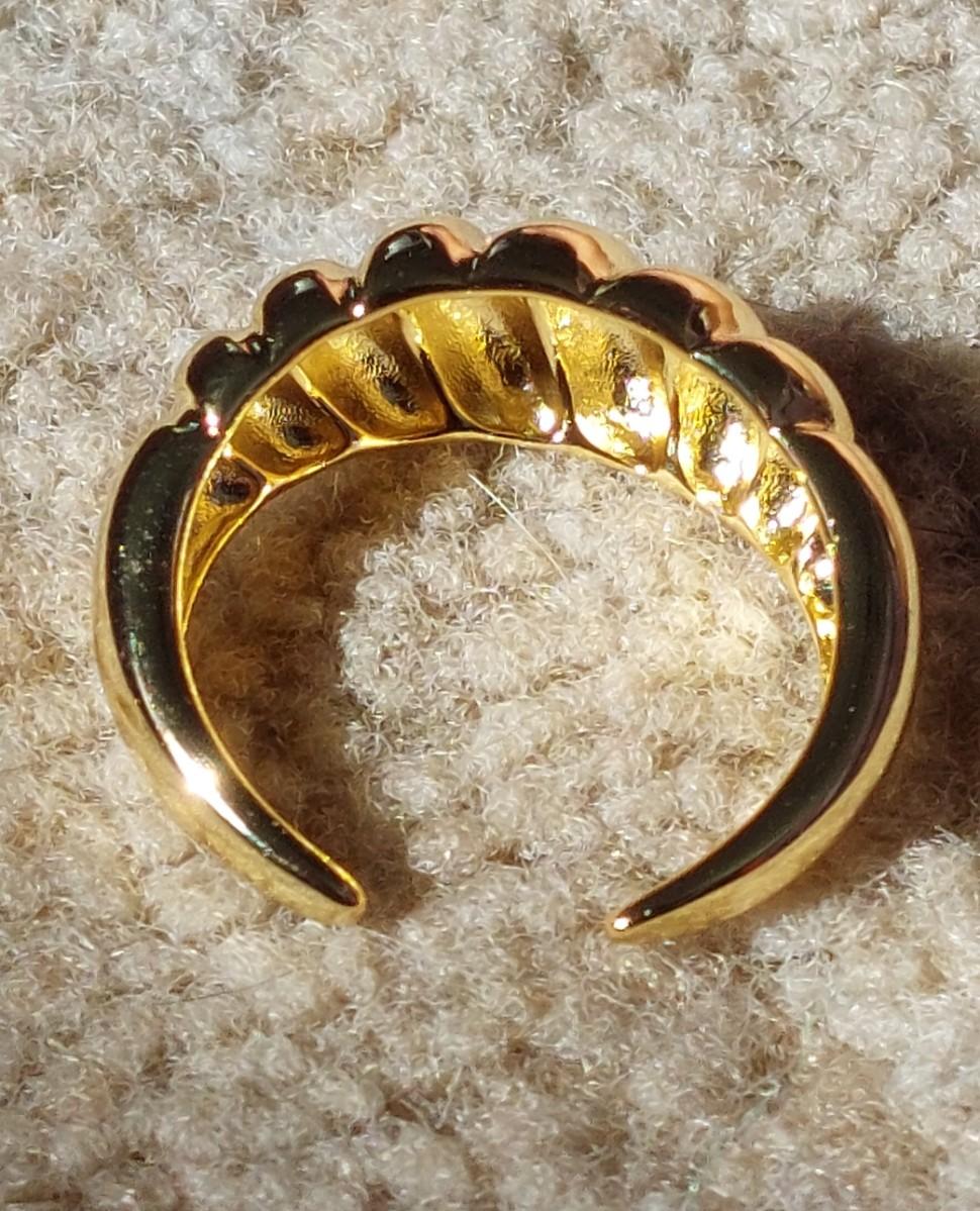 18kt Gold Overlay Sterling Silver Ring