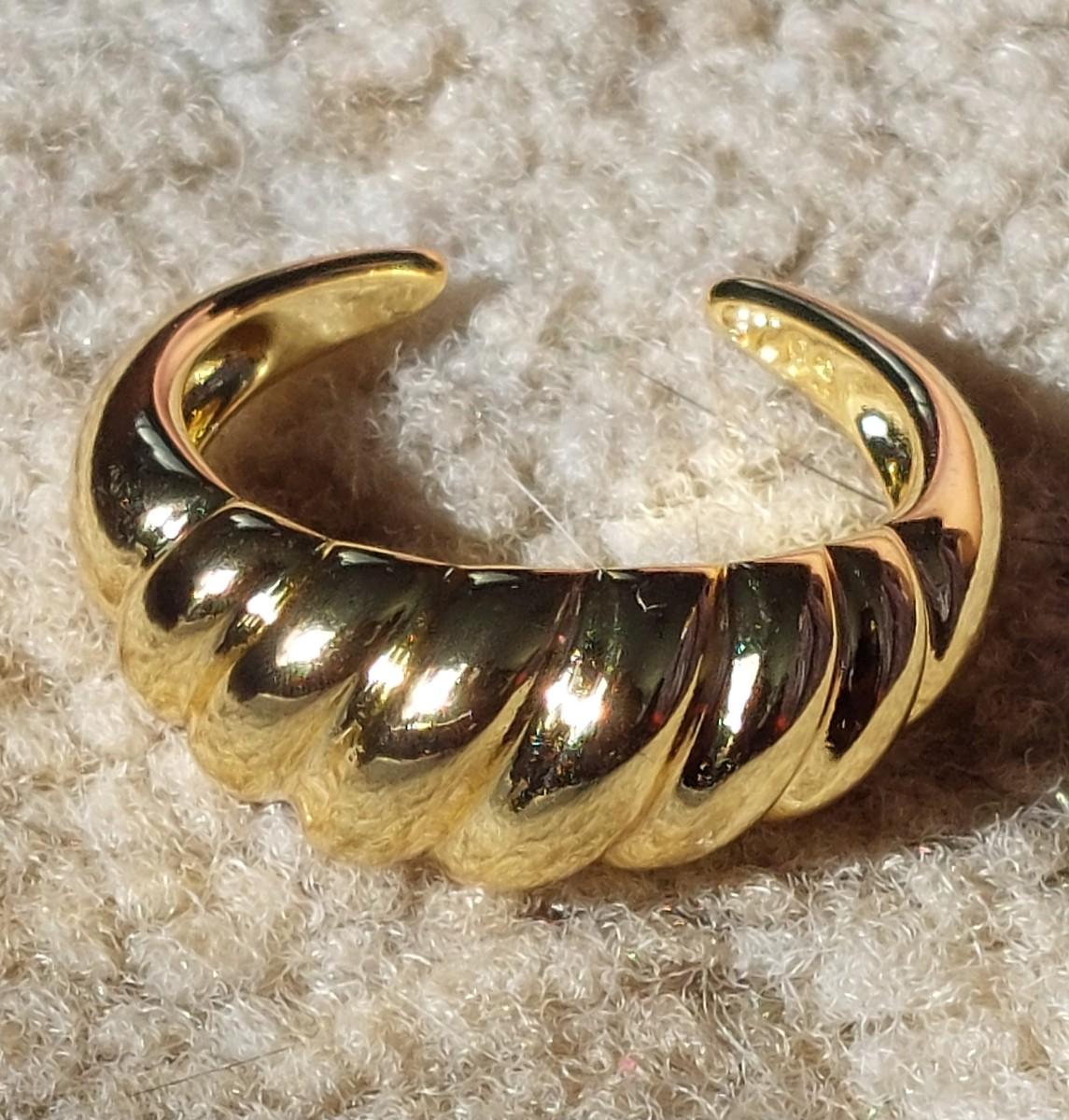 18kt Gold Overlay Sterling Silver Ring