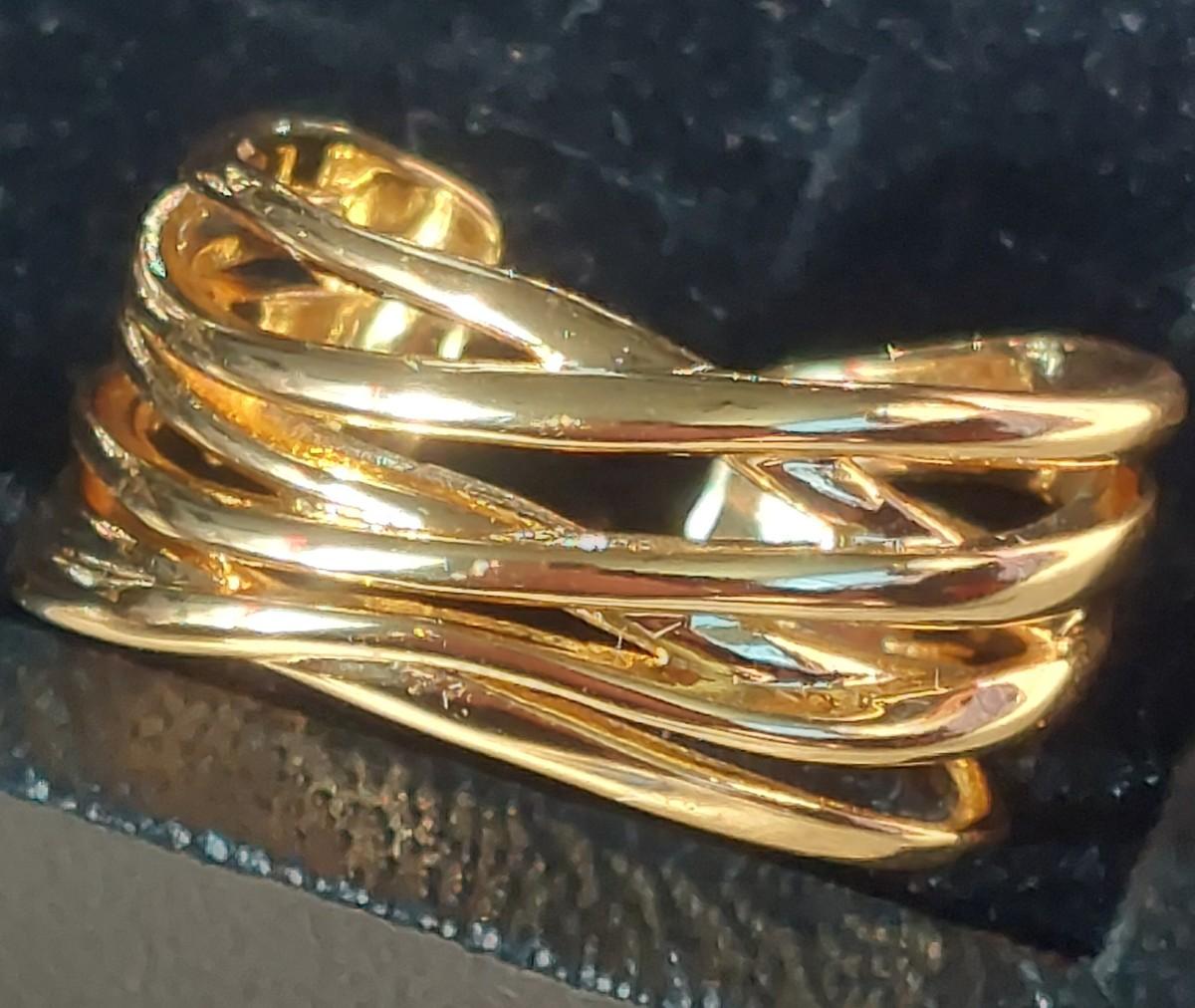 18kt Gold Overlay Sterling Silver Ring