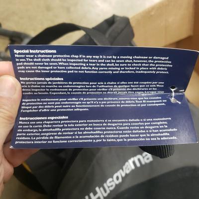 Husqvarna Chainsaw Chaps & Oregon Hard Hat (G-MG)