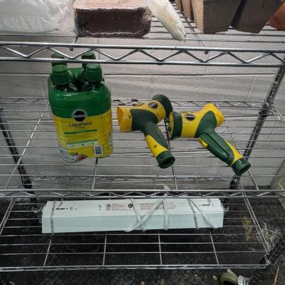 Metal Rolling Shelving Unit & Gardening Supplies (G-MG)