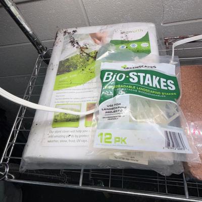 Metal Rolling Shelving Unit & Gardening Supplies (G-MG)