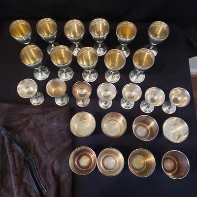 Silver Gobblets and Monogrammed Cups (LR-KD)