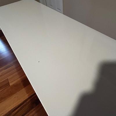 White Enamel Console Table