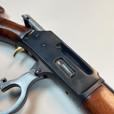 Sale Photo Thumbnail #18: 1975 Marlin Model 336 Lever-Action Rifle – “JM” Stamp – 95% Original Finish
Serial Number:  25145403
Vintage North Haven, CT Production | .30-30 Winchester
A true collectible from Marlin’s golden era!
Offered here is a vintage 1975 Marlin Model 