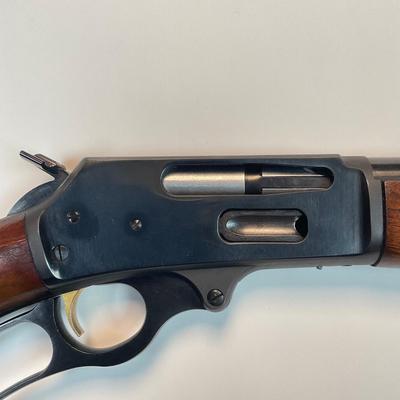 Sale Photo Thumbnail #15: 1975 Marlin Model 336 Lever-Action Rifle – “JM” Stamp – 95% Original Finish
Serial Number:  25145403
Vintage North Haven, CT Production | .30-30 Winchester
A true collectible from Marlin’s golden era!
Offered here is a vintage 1975 Marlin Model 