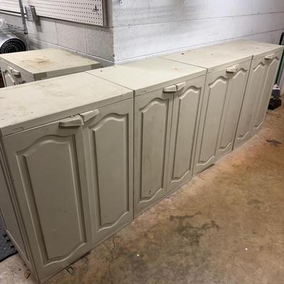 Five Plastic Cabinets (G-MG)