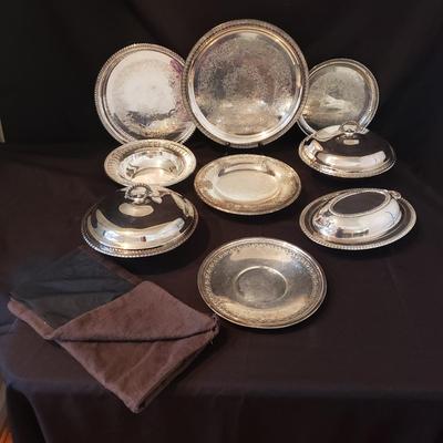 Wilcox and Reed and Barton Silver Plated Service Ware (LR-KD)