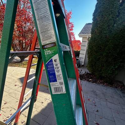 8’ and 6’ Werner Fiberglass Ladders