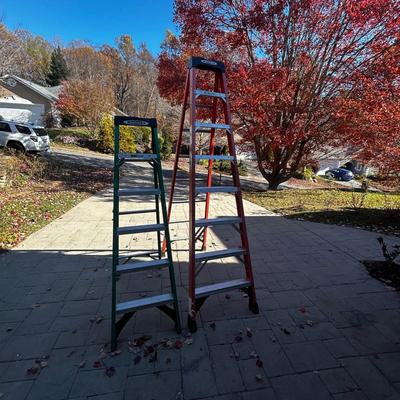 8’ and 6’ Werner Fiberglass Ladders