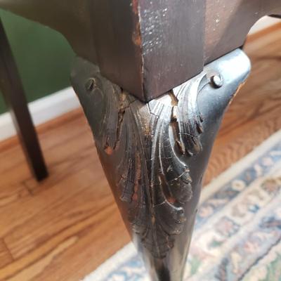 Mechanics Furniture Co Antique Clawfoot Dining Table w/ Two Leaves and Six Chairs (DR-KD)