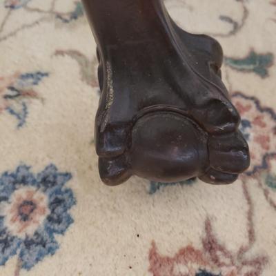 Mechanics Furniture Co Antique Clawfoot Dining Table w/ Two Leaves and Six Chairs (DR-KD)