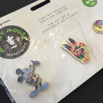 Disney store Mickey Mouse memories pin set of 3 June 2018 series