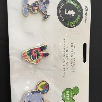 Disney store Mickey Mouse memories pin set of 3 June 2018 series
