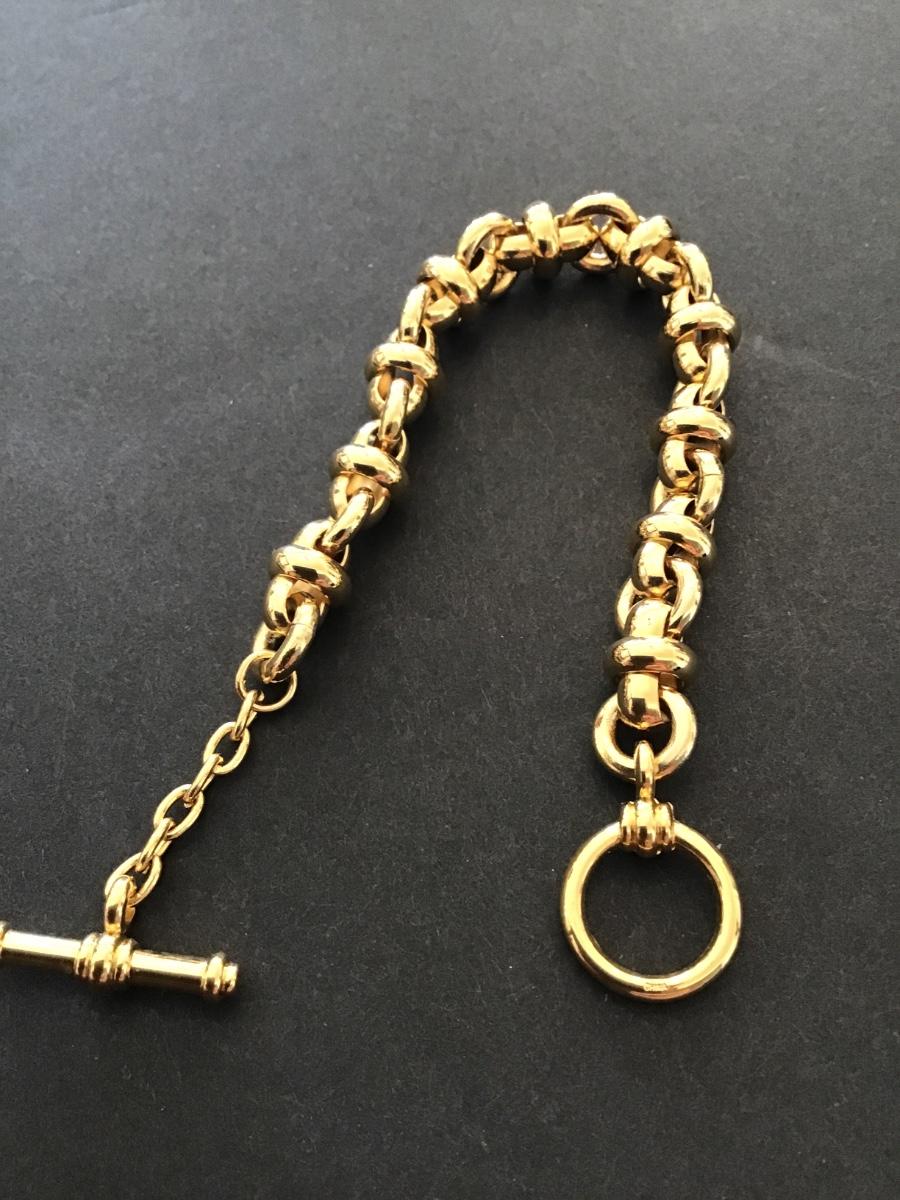 Sale Photo Thumbnail #172: Gold tone linked fashion bracelet 
Please see attached photos