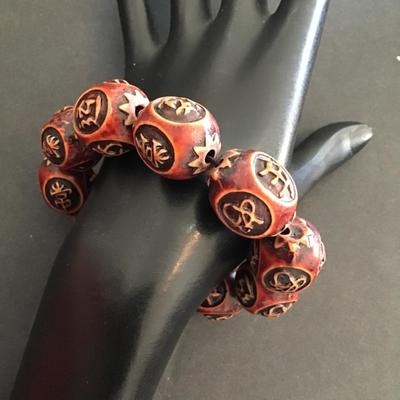 Tibetan prayer bracelet stretchy