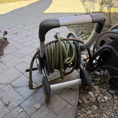Ames Aluminum Hose Reel Cart plus Suncast Hose Reel and Hideaway House
