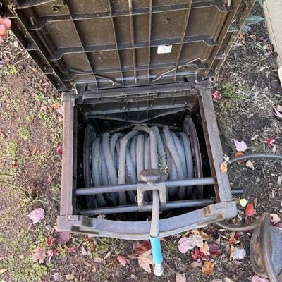 Ames Aluminum Hose Reel Cart plus Suncast Hose Reel and Hideaway House