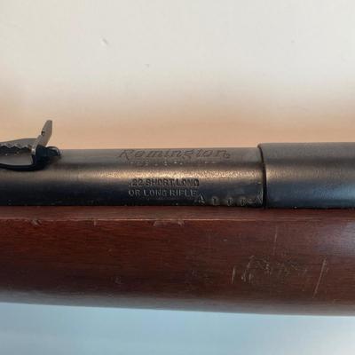 Sale Photo Thumbnail #30: Offered is a vintage Remington Model 512 The Sportmaster rimfire rifle — a classic mid-century bolt-action .22 with the original tubular magazine and traditional one-piece hardwood stock. The stamped barrel code LTT dates the barrel to Feb. 1948, placin