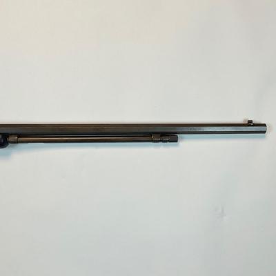 Sale Photo Thumbnail #57: Winchester’s legendary John & Matthew Browning–designed slide-action .22 rifle, prized by collectors and vintage-shooting enthusiasts alike. This late-production Model 1890 (often called the “Gallery Gun”) represents the final evolution of Winches