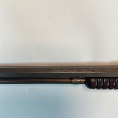 Sale Photo Thumbnail #62: Winchester’s legendary John & Matthew Browning–designed slide-action .22 rifle, prized by collectors and vintage-shooting enthusiasts alike. This late-production Model 1890 (often called the “Gallery Gun”) represents the final evolution of Winches