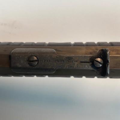 Sale Photo Thumbnail #69: Winchester’s legendary John & Matthew Browning–designed slide-action .22 rifle, prized by collectors and vintage-shooting enthusiasts alike. This late-production Model 1890 (often called the “Gallery Gun”) represents the final evolution of Winches