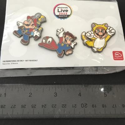 Nintendo, live Seattle, 2023 Mario pin set