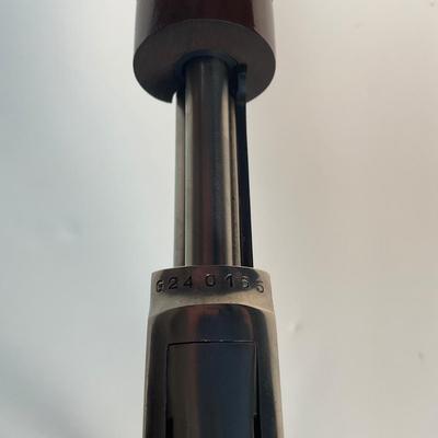 Sale Photo Thumbnail #108: Offered is a Rossi Model 62 SA Stainless Steel Pump-Action Rifle chambered in .22 Long Rifle, serial G240165 — a modern Brazilian reproduction of the legendary Winchester Model 62 “gallery gun.” This stainless Rossi captures the timeless design, smo