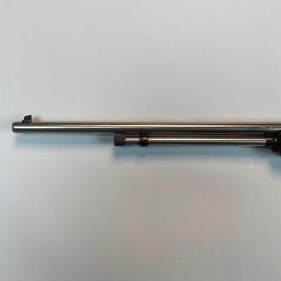 Sale Photo Thumbnail #102: Offered is a Rossi Model 62 SA Stainless Steel Pump-Action Rifle chambered in .22 Long Rifle, serial G240165 — a modern Brazilian reproduction of the legendary Winchester Model 62 “gallery gun.” This stainless Rossi captures the timeless design, smo