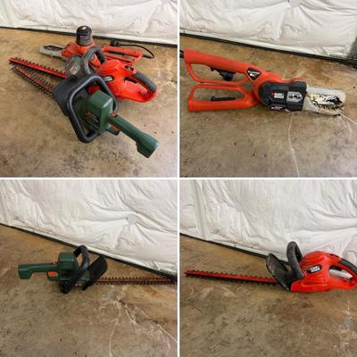 Black & Decker Alligator Loppers & Two Hedge Trimmers (G-MG)