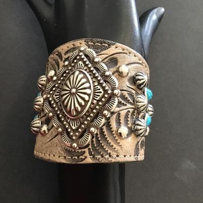 Very nice America west genuine, leather fashion bracelet