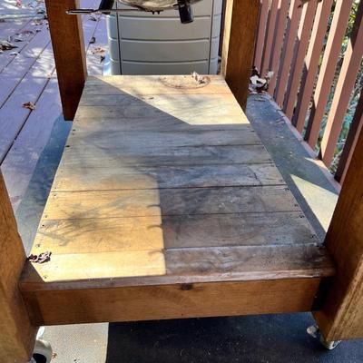 Weber Grill W/ Customized Hand Built Rolling Cart (BD-RG)