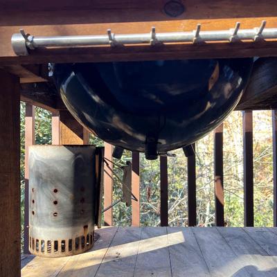 Weber Grill W/ Customized Hand Built Rolling Cart (BD-RG)