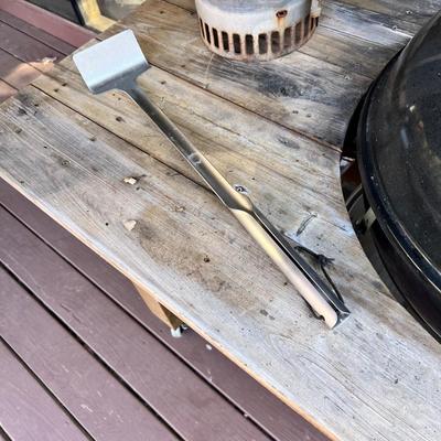 Weber Grill W/ Customized Hand Built Rolling Cart (BD-RG)