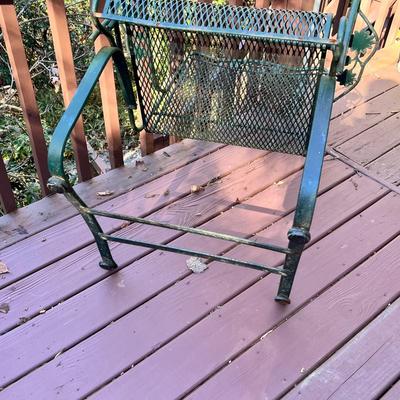 Wrought Iron Patio Table, Chairs & Side Table (BD-RG)
