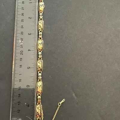 Vintage ia Damascene Toledo Spain bracelet