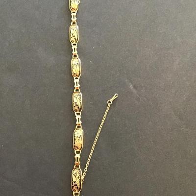 Vintage ia Damascene Toledo Spain bracelet