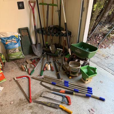Yard Tools w/Stand & Nitrogen Fertilizer