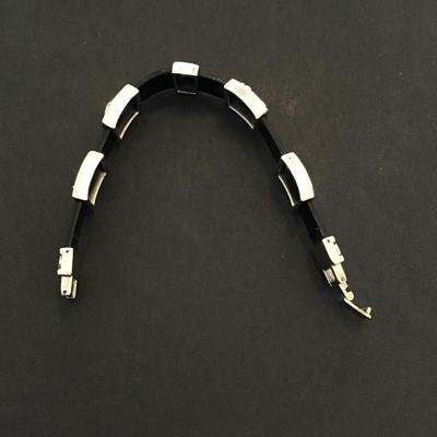 Leather teachers charm bracelet