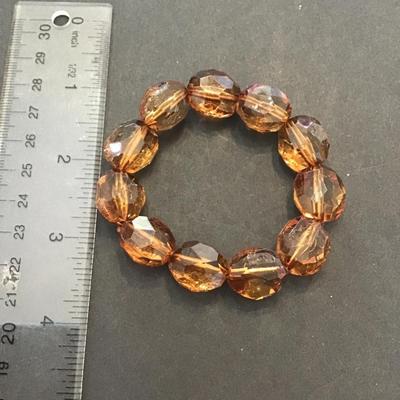 Vintage Plastic beaded stretch bracelet
