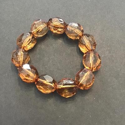 Vintage Plastic beaded stretch bracelet