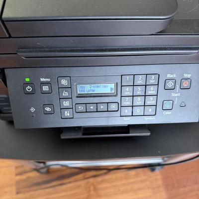 Canon Pixma G7020 Printer w/ Ink Refills and Safeco Rolling Printer Cart