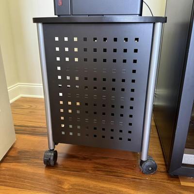 Canon Pixma G7020 Printer w/ Ink Refills and Safeco Rolling Printer Cart