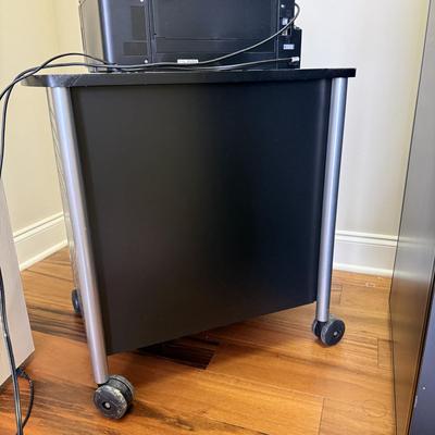 Canon Pixma G7020 Printer w/ Ink Refills and Safeco Rolling Printer Cart