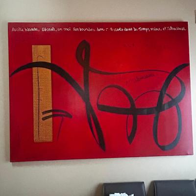 Large Modern Abstract Canvas Art by Moreno
