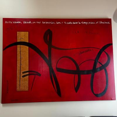 Large Modern Abstract Canvas Art by Moreno