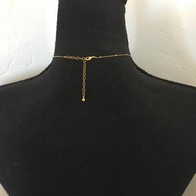 Beautiful, gold tone, rose, quartz, crystal, crystal, rhinestone, initial, K dainty necklace. Very nice quality.