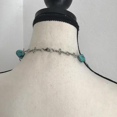 Beautiful, multi strand, turquoise, nugget necklace